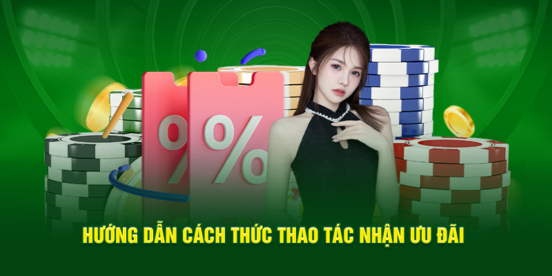 Hướng dẫn cách thức thao tác nhận ưu đãi